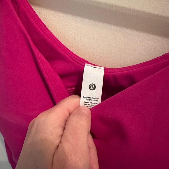 Lululemon Align Cropped Cami Tank Ripened Raspberry - Picture 3 of 5